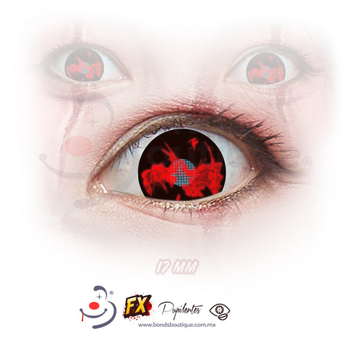 Pupilentes- Mini Sclera- Blood Smoke - Bond's Boutique