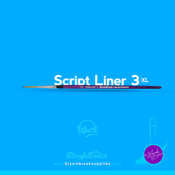 Blazin Brush Script Liner 3 XL