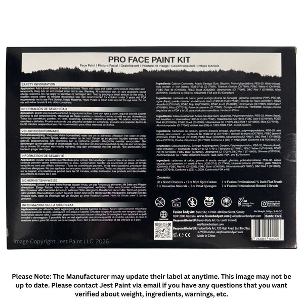 Fusion Body Art - Pro Face Paint Kit - Bond's Boutique