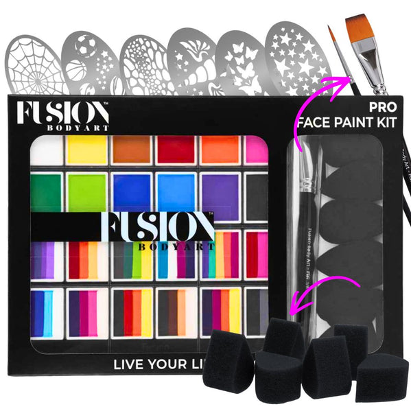Fusion Body Art - Pro Face Paint Kit - Bond's Boutique