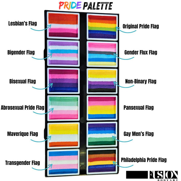 Fusion Body Art - Face Painting Palette - PRIDE Palette - Bond's Boutique
