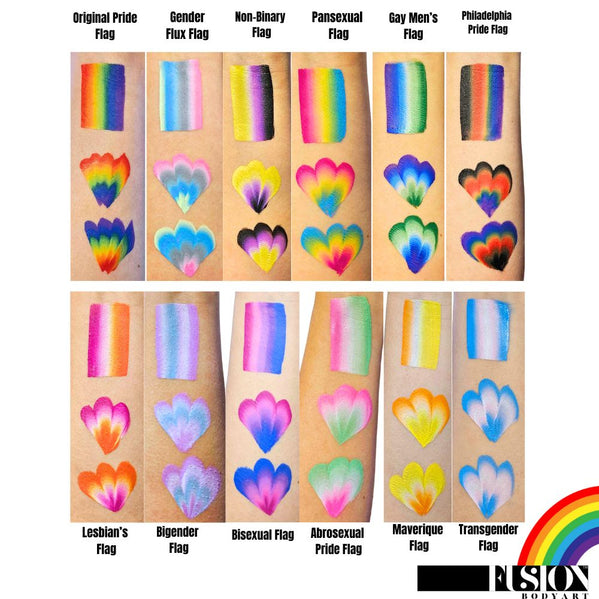 Fusion Body Art - Face Painting Palette - PRIDE Palette - Bond's Boutique