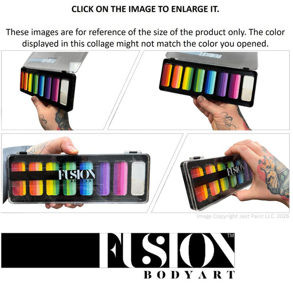 Fusion Body Art - Face Painting Palette - Thin Strokes - RAINBOW RUSH - Bond's Boutique