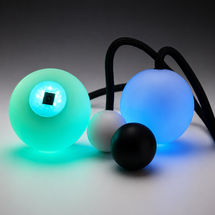 KOSMO -Poi Ball 3 (set 2pz con cargador y control)