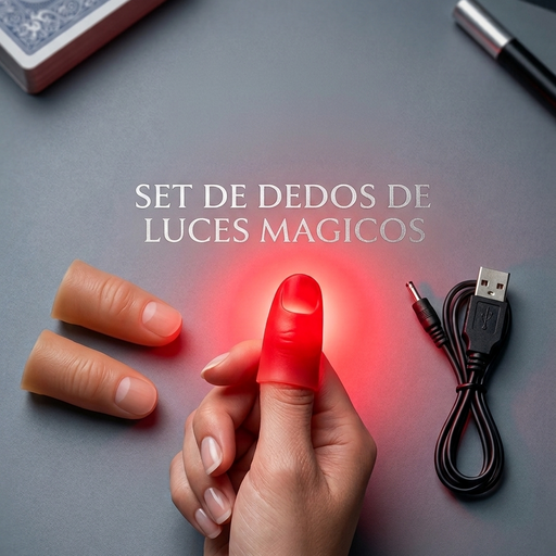 Dedos de Luz Rojos Recargables - Bond's Boutique