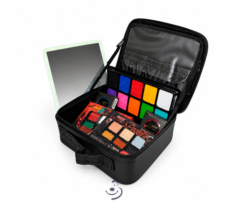 Organizador de cosmeticos con espejo - Negro