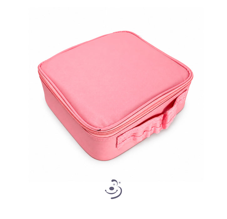 Organizador de cosmeticos con espejo - Rosa