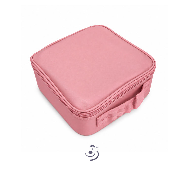 Organizador de cosmeticos con espejo - Rosa