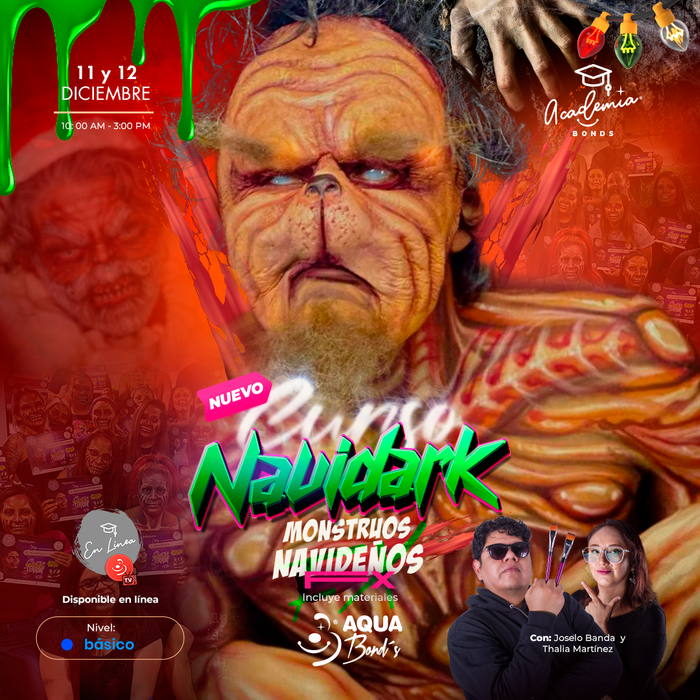 Apartado del “Curso Monstruos Navideños NAVIDARK FX” - PRESENCIAL - 11 y 12 de Diciembre