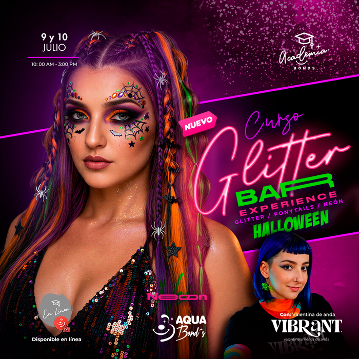Apartado del "Curso Glitter Bar Experience Halloween"- PRESENCIAL - 9 y 10 de Julio