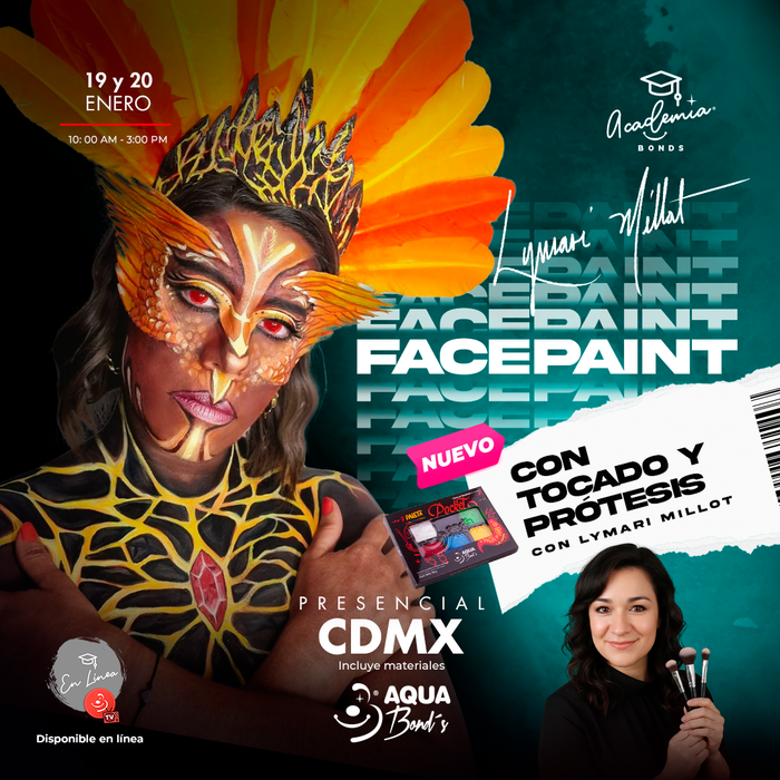 Apartado del "Curso FACEPAINT con tocado y prótesis" - PRESENCIAL - 19 y 20 de Enero