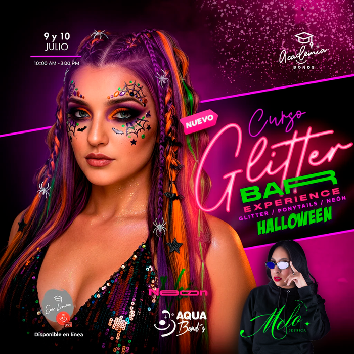 Apartado del "Curso Glitter Bar Experience Halloween"- PRESENCIAL - 9 y 10 de Julio