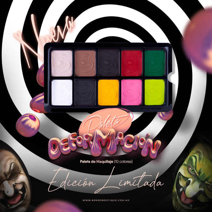 Paleta de 10 Colores "Deformación" - Bond's Boutique