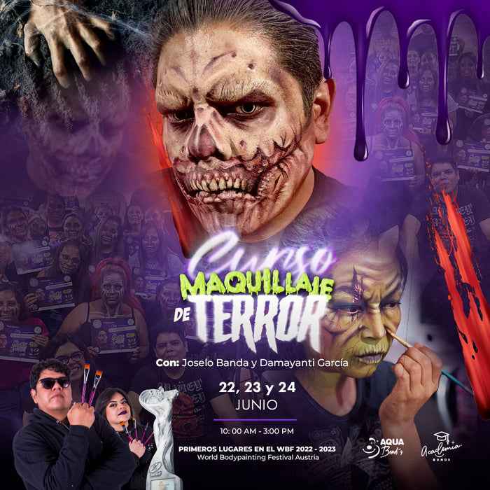Apartado del “Curso de Maquillaje de Terror: zombies, monstruos y más”- PRESENCIAL - 22, 23 y 24 de Junio - Bond's Boutique