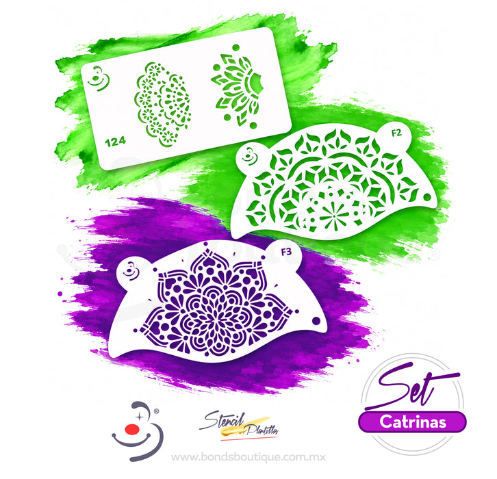 Stencil para catrinas