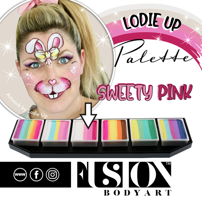 Fusion Body Art - Lodie Up Face Painting Paletter- Cute Pastel Rainbow