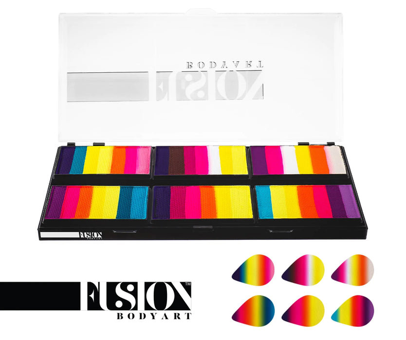 Fusion Body Art - Petal Palette Leanne's Vivid Rainbow (NO NEON)