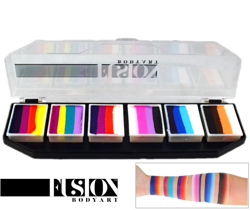 Fusion Body Art - Spectrum Face Painting Palette- Rainbow Splash