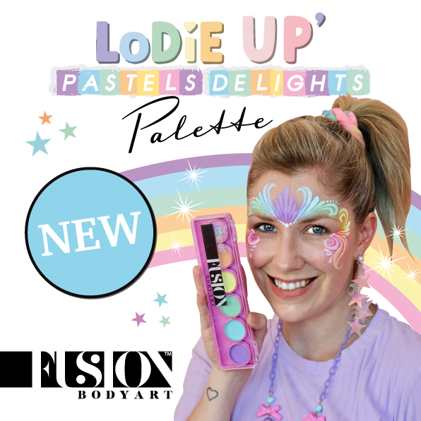 Fusion Body Art  Lodie Up Face Painting Pink Palette - Elodie's Pastel Delights