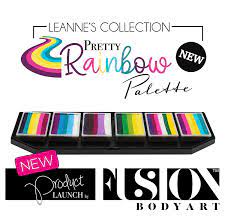 Fusion Body Art - Spectrum Face Painting Palette -Leanne's Pretty Rainbow × 6
