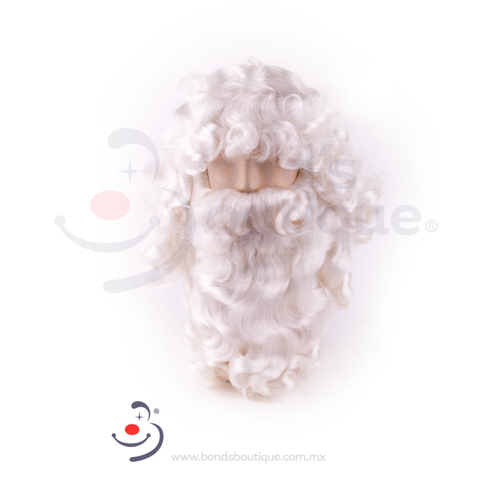 Peluca y barba de Santa Claus