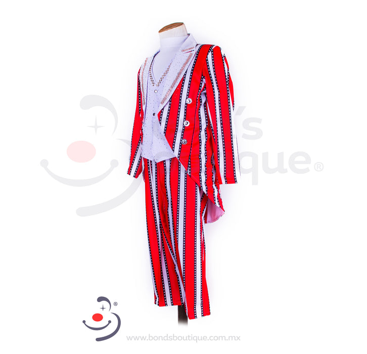 Vestuario Pachuco Rojo con Blanco